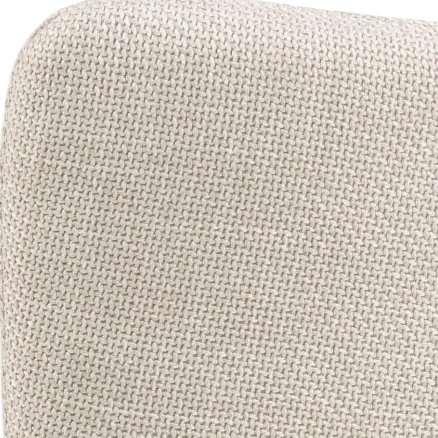 Laura Spisebordsstol Armlæn Beige Stof Drejefunktion