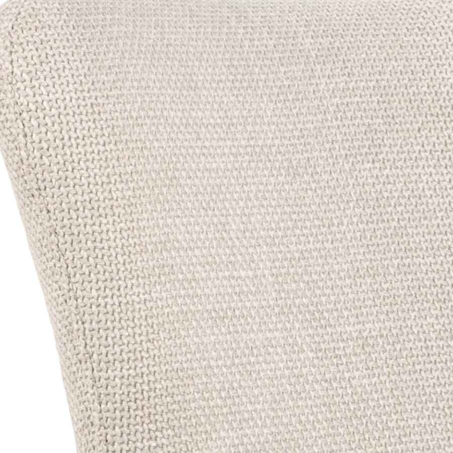 Laura Spisebordsstol Armlæn Beige Stof Drejefunktion