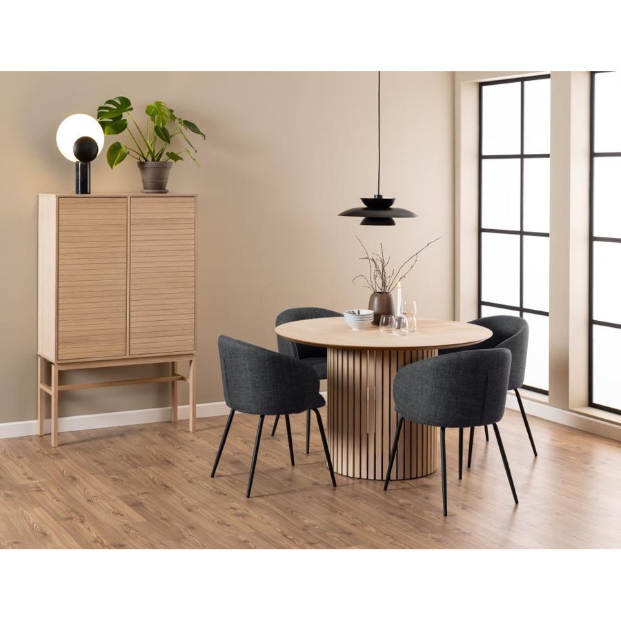 linley-spisebord-i-hvidpigmenteret-egetr-med-lamel-front-stel-i-hvidpi-H000023076-7 Linley Spisebord Hvidpigmenteret Egetræ Lamel Front