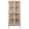 Linley Vitrine Hvidpigmenteret Egetræ Lamelbagside Stel