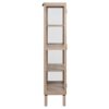 Linley Vitrine Hvidpigmenteret Egetræ Lamelbagside Stel