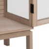 Linley Vitrine Hvidpigmenteret Egetræ Lamelbagside Stel