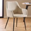 lizzy-spisebordsstol-i-beige-stof-med-armln-og-stel-i-sort-stl-fra-act-0000104825-1 Lizzy Spisebordsstol Beige Stof Armlæn Stel