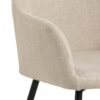 lizzy-spisebordsstol-i-beige-stof-med-armln-og-stel-i-sort-stl-fra-act-0000104825-10 Lizzy Spisebordsstol Beige Stof Armlæn Stel