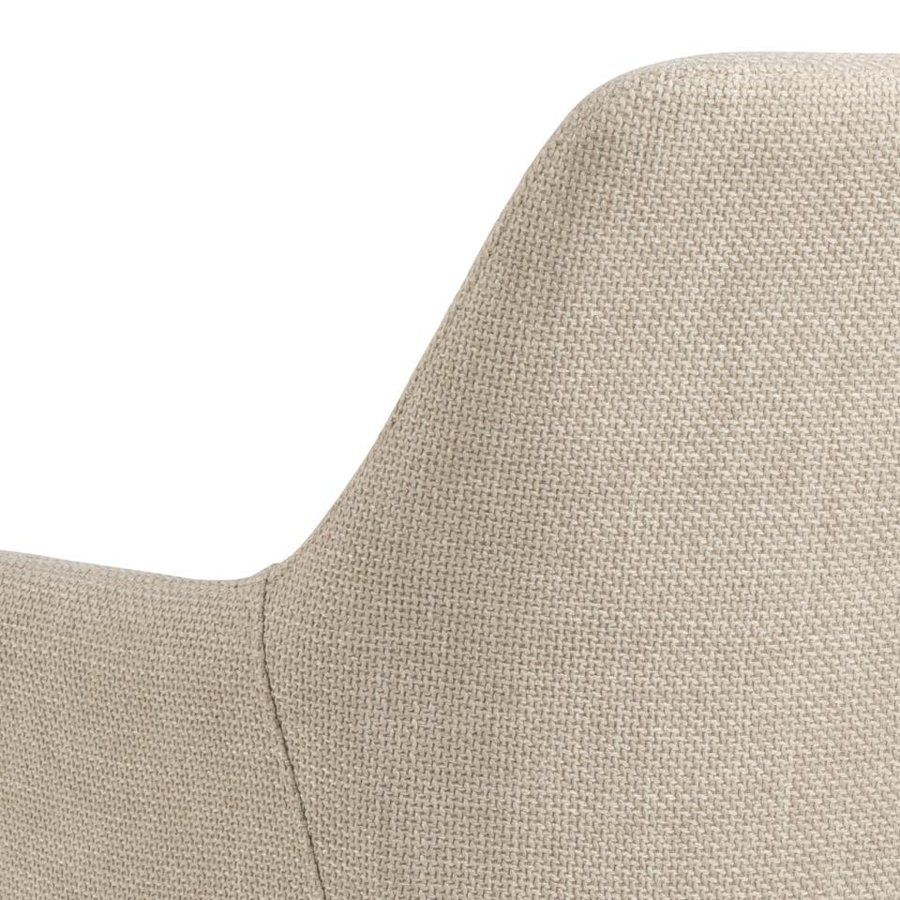 lizzy-spisebordsstol-i-beige-stof-med-armln-og-stel-i-sort-stl-fra-act-0000104825-11 Lizzy Spisebordsstol Beige Stof Armlæn Stel