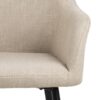 lizzy-spisebordsstol-i-beige-stof-med-armln-og-stel-i-sort-stl-fra-act-0000104825-12 Lizzy Spisebordsstol Beige Stof Armlæn Stel