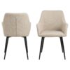 lizzy-spisebordsstol-i-beige-stof-med-armln-og-stel-i-sort-stl-fra-act-0000104825-8 Lizzy Spisebordsstol Beige Stof Armlæn Stel