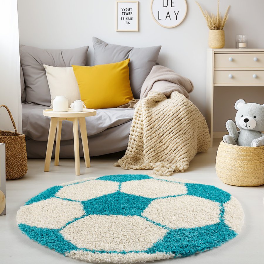 lucas-gulvtaeppe-i-turkis-med-kant-fra-rugs-by-uniquebeds-ho-FUN1001006001TURKIS-1 Lucas Gulvtæppe