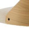 Lucy Barstol Beige Stof Egetræ Drejefunktion