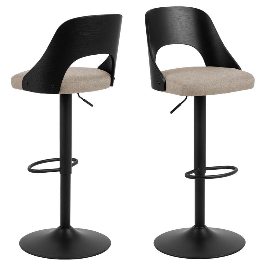 lucy-barstol-i-sand-stof-og-sort-egetr-med-drejefunktion-fodsttte-og-g-0000103964-3 Lucy Barstol Sand Stof Sort Egetræ