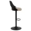 lucy-barstol-i-sand-stof-og-sort-egetr-med-drejefunktion-fodsttte-og-g-0000103964-5 Lucy Barstol Sand Stof Sort Egetræ