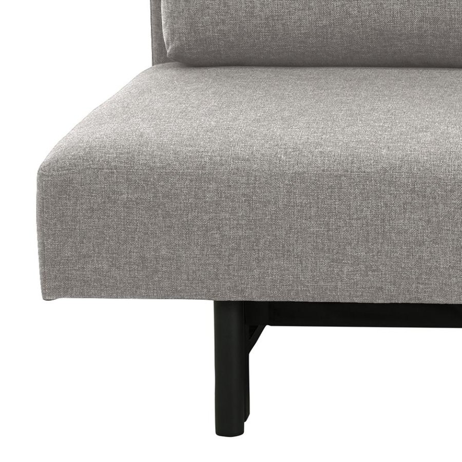 Malling Sovesofa Lysegrå Stof Udtræksseng Stel