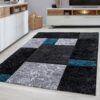mason-gulvtaeppe-i-turkis-med-kant-fra-rugs-by-uniquebeds-ho-HAWAII801501330TURKIS-1 Mason Gulvtæppe