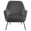 melissa-lounge-stol-i-mrkegr-stof-med-armln-og-stel-i-sort-stl-fra-act-0000090653-4 Melissa Lounge Stol Mørkegrå Stof Armlæn
