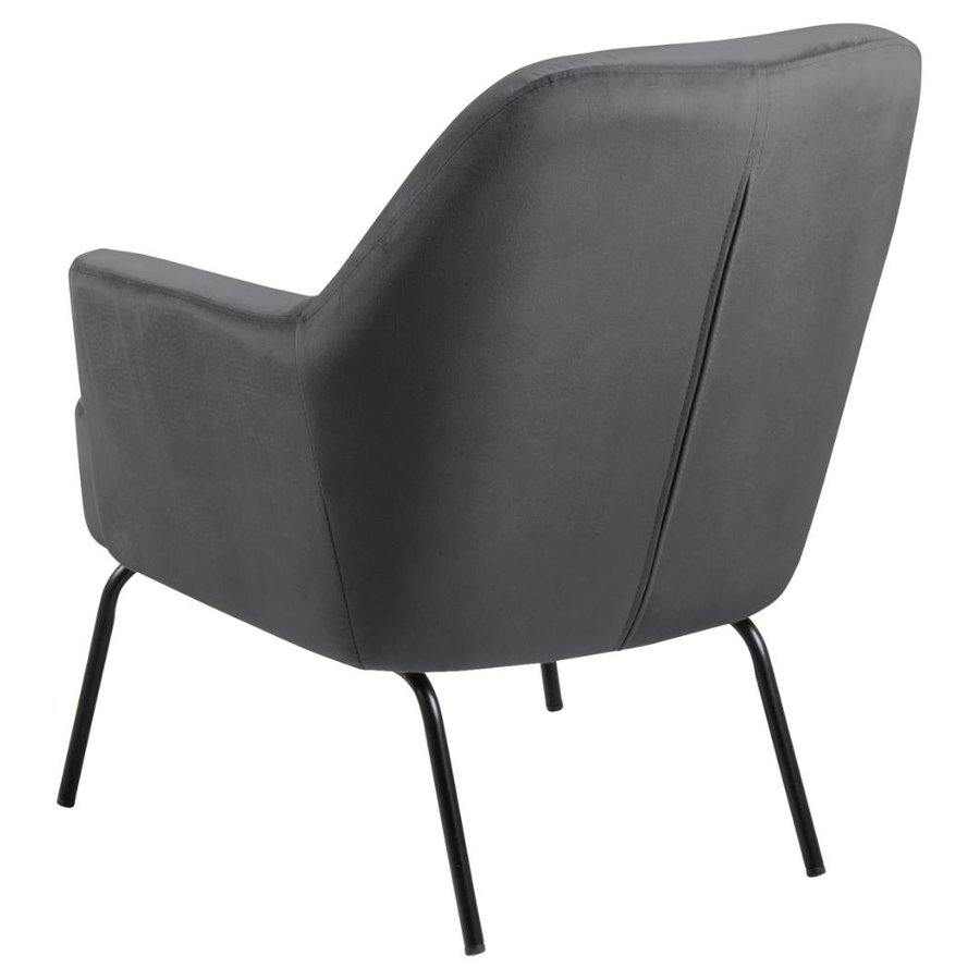 melissa-lounge-stol-i-mrkegr-stof-med-armln-og-stel-i-sort-stl-fra-act-0000090653-5 Melissa Lounge Stol Mørkegrå Stof Armlæn