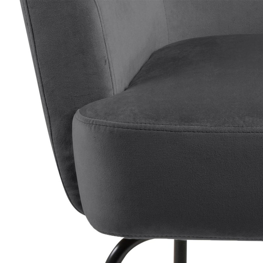 melissa-lounge-stol-i-mrkegr-stof-med-armln-og-stel-i-sort-stl-fra-act-0000090653-8 Melissa Lounge Stol Mørkegrå Stof Armlæn