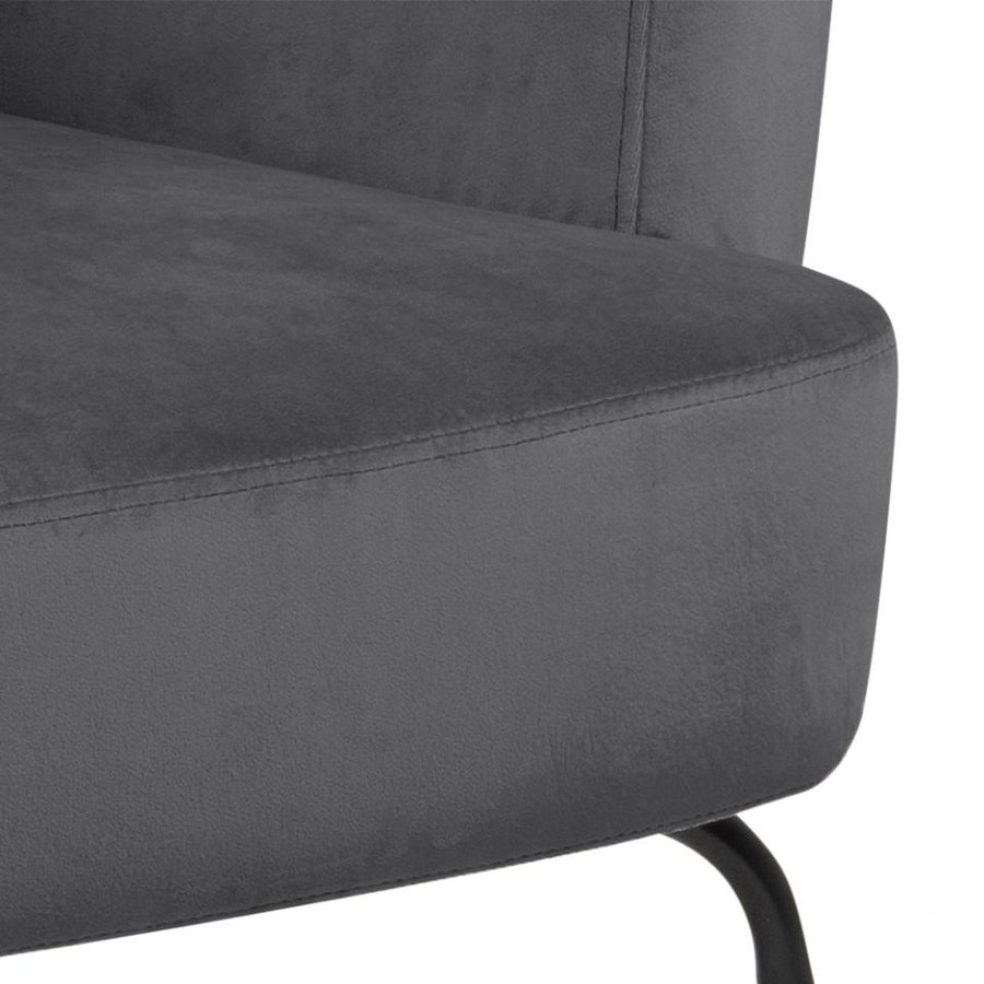 melissa-lounge-stol-i-mrkegr-stof-med-armln-og-stel-i-sort-stl-fra-act-0000090653-9 Melissa Lounge Stol Mørkegrå Stof Armlæn