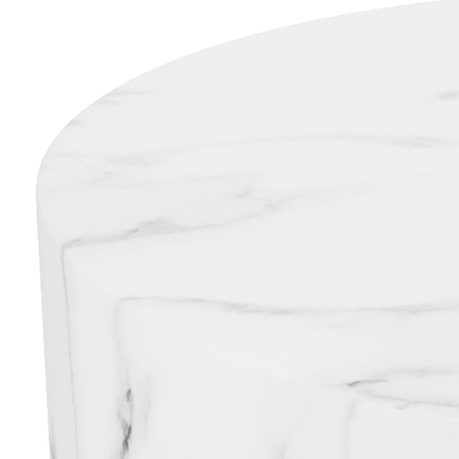 Mice Oval Sofabordssæt Hvid Marmor Carrara