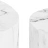 Mice Oval Sofabordssæt Hvid Marmor Carrara