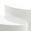 Mice Oval Sofabordssæt Hvid Mdf Actona