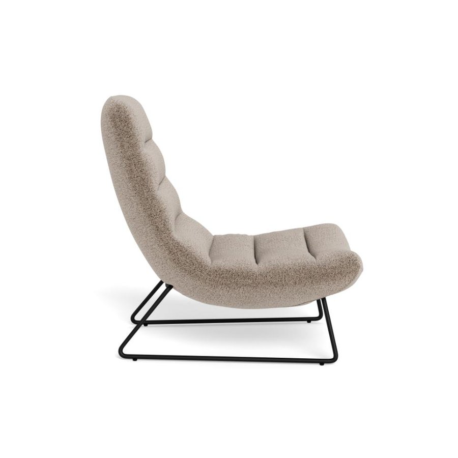 Milford Lounge Stol Beige Stof Horisontal