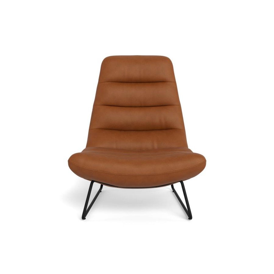 Milford Lounge Stol Cognac Stof Horisontal