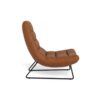 Milford Lounge Stol Cognac Stof Horisontal