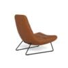 Milford Lounge Stol Cognac Stof Horisontal