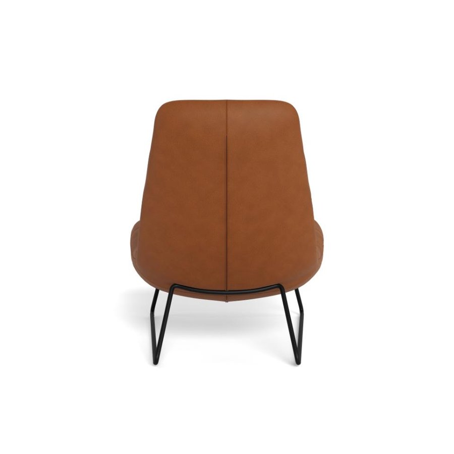 Milford Lounge Stol Cognac Stof Horisontal