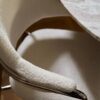 ALBERT Stol i Off White Møbelstof med Rustfri Stålstel fra Nordal | 59x56x84 cm hos uniquebeds, home & living - Billede 5