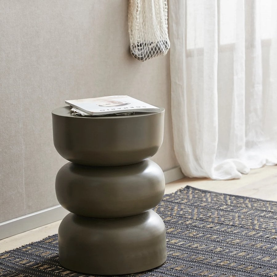 ALMA Sidebord i Metal fra Nordal | Grøn | Ø36x50 cm hos uniquebeds, home & living - Billede 3