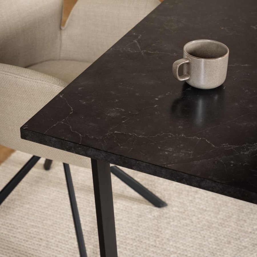 miljoe-amble-spisebord-i-sort-melamin-stel-i-sort-stl-fra-actona-lbh-160x90x7-0000089381-4 Amble Spisebord Sort Melamin Stel Sort