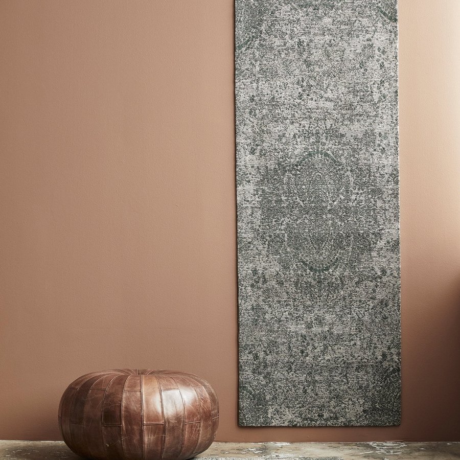 ARIA Jacquardvævet Gulvtæppe fra Nordal | 75x200/160x240 cm | Grøn, Beige hos uniquebeds, home & living - Billede 2