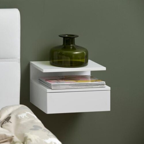 Ashlan Natbord Hvid Mdf Skuffe Åbent