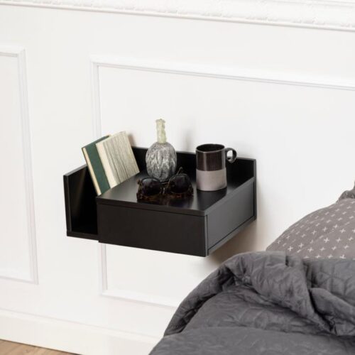 Ashlan Natbord Sort Mdf Åbent Rum