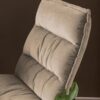 Blizzard Loungestol Beige Stof Drejefunktion Horisontal