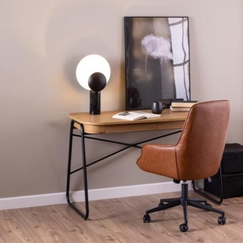 Blueton Skrivebord Mat Vild Eg Stel