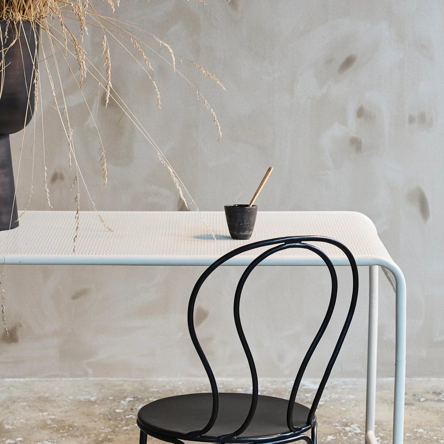 BRENTA Havebord i Hvid Metal fra Nordal | 152x72x75 cm hos uniquebeds, home & living - Billede 2