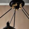 miljoe-brimo-pendel-i-sortlakeret-mteal-med-messing-detaljer-5-arme-fra-norda-5 BRIMO Pendel i Sortlakeret Mteal med Messing Detaljer & 5 Arme fra Nordal | Sort, Guld hos uniquebeds, home & living - Billede 5