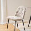 Brooke Spisebordsstol Beige Stof Indsyninger Stel