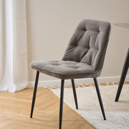 Brooke Spisebordsstol Taupe Stof Indsyninger Stel