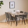 miljoe-brooke-spisebordsstol-i-taupe-stof-med-indsyninger-og-stel-i-sort-stl-0000107640-3 Brooke Spisebordsstol Taupe Stof Indsyninger Stel