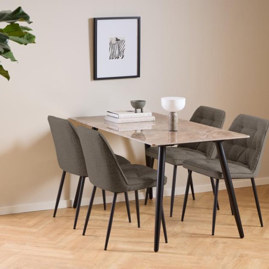 miljoe-brooke-spisebordsstol-i-taupe-stof-med-indsyninger-og-stel-i-sort-stl-0000107640-3 Brooke Spisebordsstol Taupe Stof Indsyninger Stel