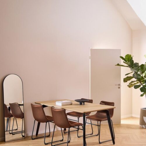 Cadiz Spisebordssæt Natur Egetræ Cognac Pu
