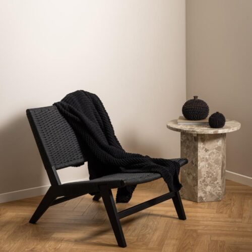 Carson Lounge Stol Sort Papirflet Stel