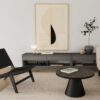 Carson Lounge Stol Sort Papirflet Stel