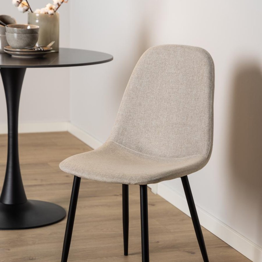 Celia Spisebordsstol Beige Stof Horisontal Syning