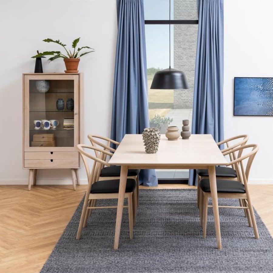 Century Spisebord Hvidpigmenteret Olieret Egetræ Forberedelse