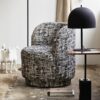 CHAO Sidebord med Marmorplade i Rustrød & Sort Metalstel fra Nordal | 40x40x57 cm hos uniquebeds, home & living - Billede 4