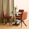 miljoe-dean-spisebordsstol-i-cognac-pu-retro-med-drejefunktion-og-stel-i-sort-0000109687-2 Dean Spisebordsstol Cognac Pu Retro Drejefunktion